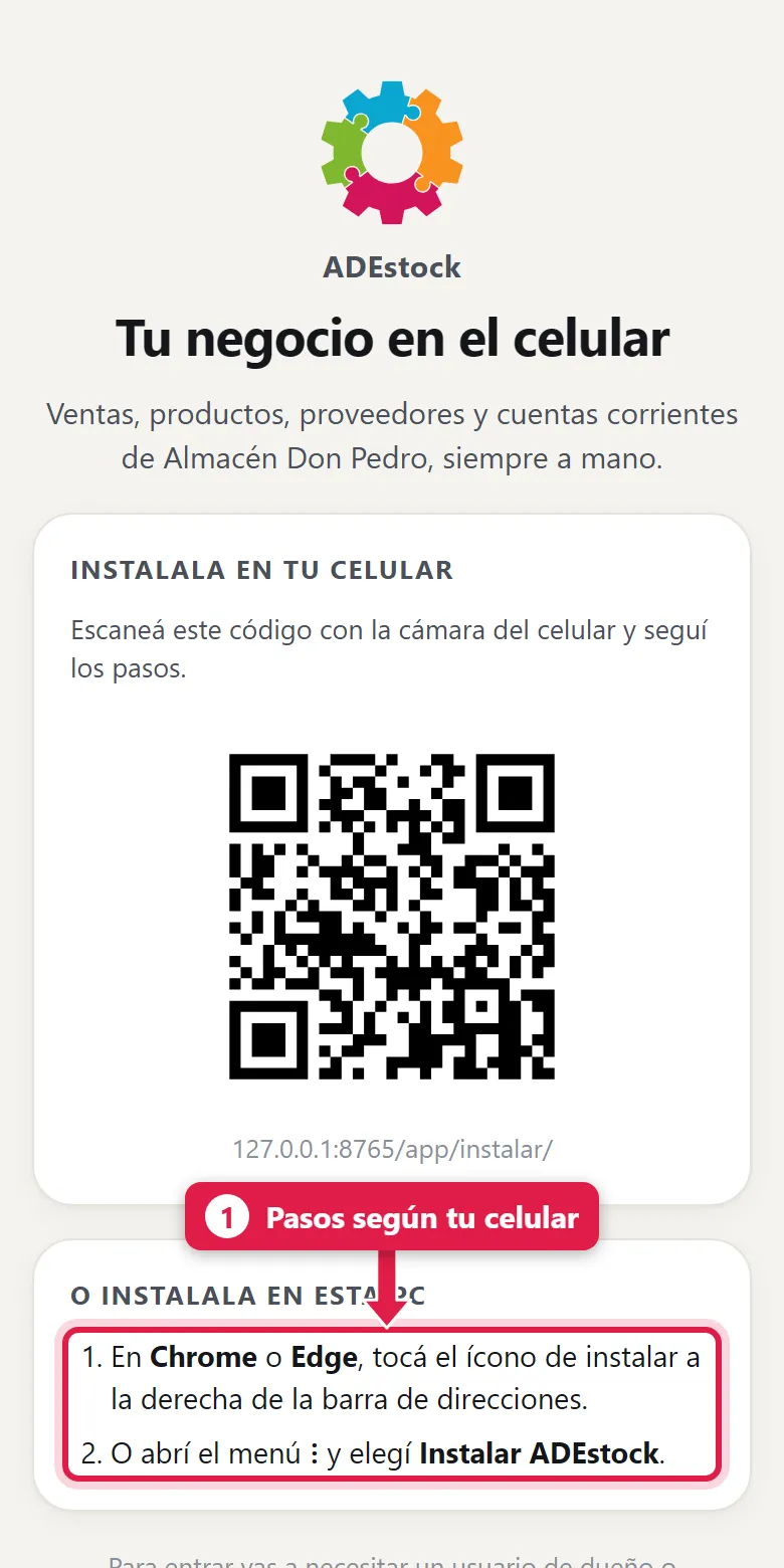 Instalar la app