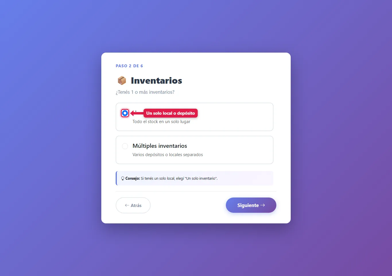 Un solo inventario