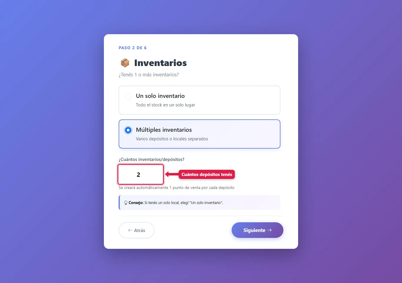 Varios inventarios