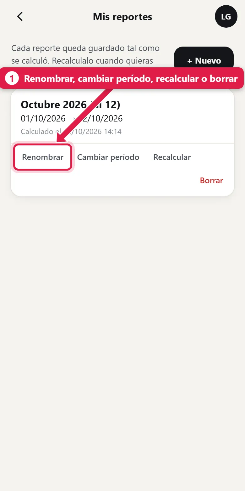 Mis reportes