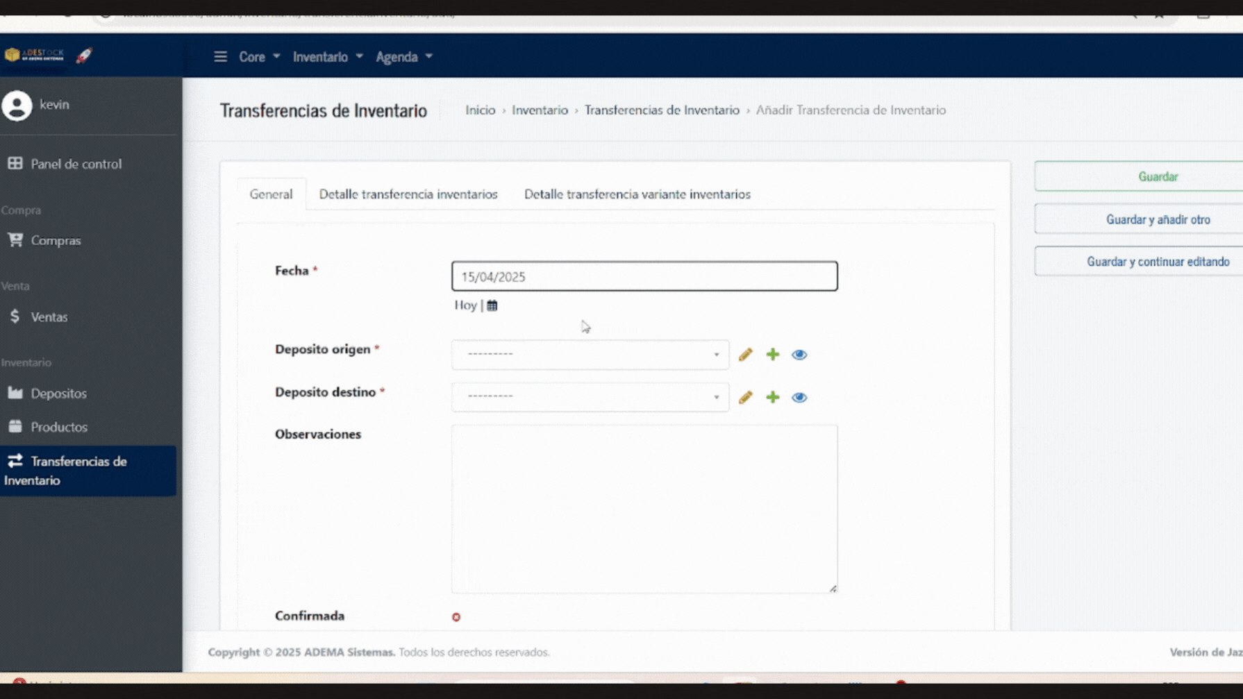 Error por empresas diferentes